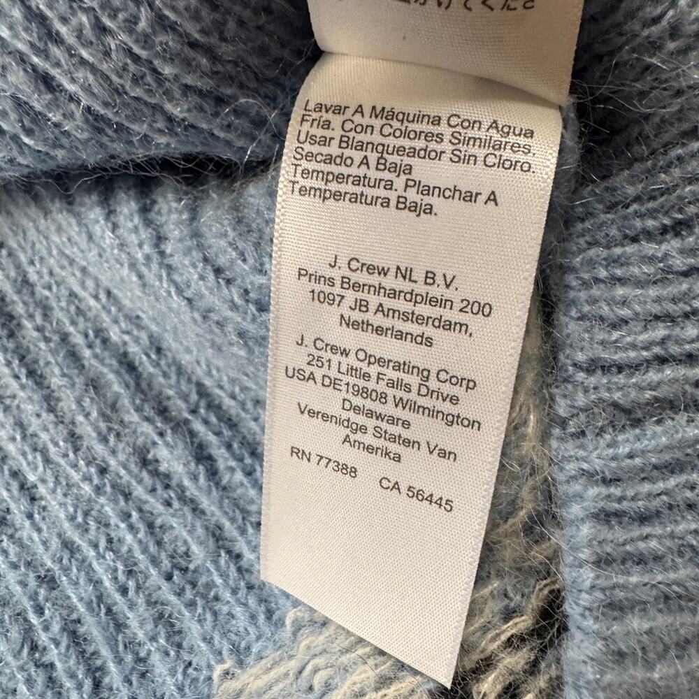 J.Crew Fair Isle Half-Zip Sweater Brushed Yarn Lash Knit Alpaca Wool Blend XL - Picture 10 of 16